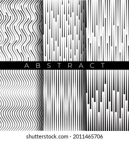 Vector 3D distorted grid design. Abstract wireframe landscape. Detailed lines on a white background. Illusion of vision. Abstract lines and dots form a beautiful pattern.