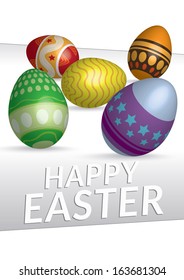 Vector 3D Easter eggs