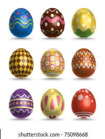 Vector 3D Easter Eggs