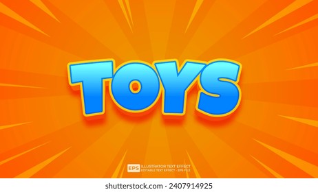 Vector 3d editable text effect font