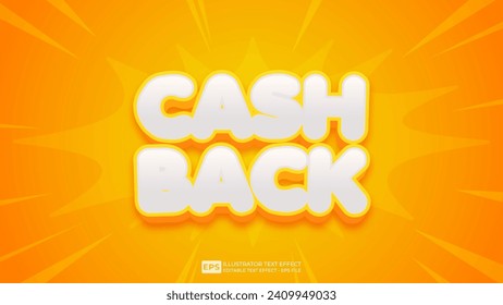 Vector 3d editable text effect font