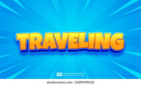 Vector 3d editable text effect font