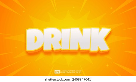 Vector 3d editable text effect font