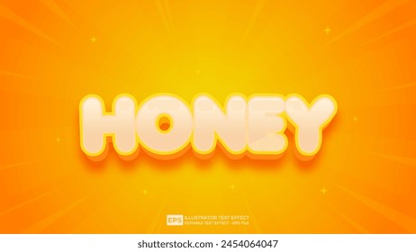 Vector 3d editable text effect font.