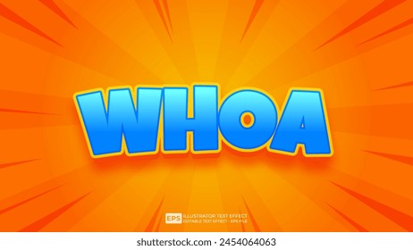 Vector 3d editable text effect font.