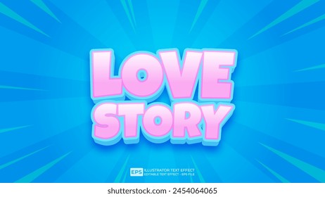 Vector 3d editable text effect font.