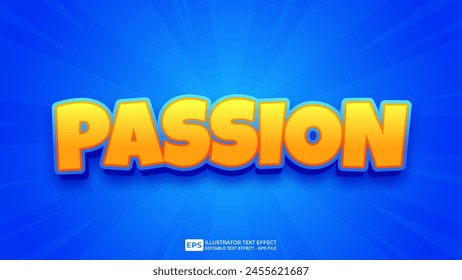 Vector 3d editable text effect font.