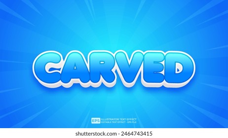 Vector 3d editable text effect font.