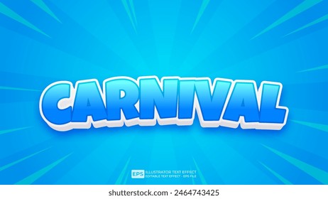 Vector 3d editable text effect font.