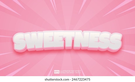 Vector 3d editable text effect font.