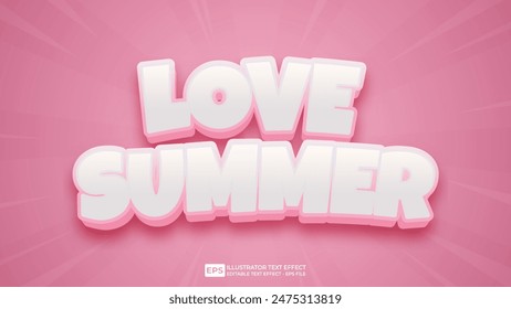 Vector 3d editable text effect font.