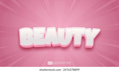 Vector 3d editable text effect font.