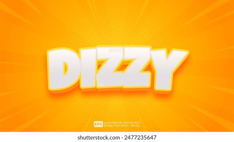 Vector 3d editable text effect font.