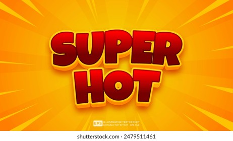 Vector 3d editable text effect font.