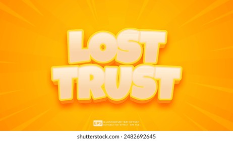 Vector 3d editable text effect font.