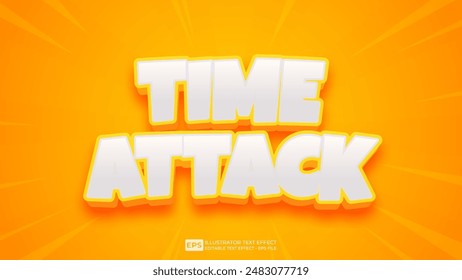 Vector 3d editable text effect font.