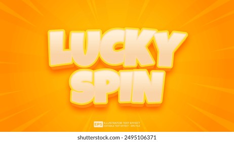 Vector 3d editable text effect font.