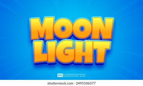 Vector 3d editable text effect font.