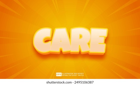Vector 3d editable text effect font.