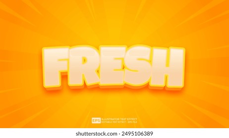 Vector 3d editable text effect font.