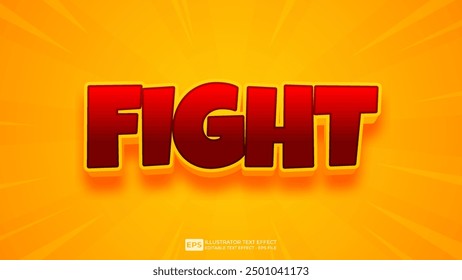 Vector 3d editable text effect font.