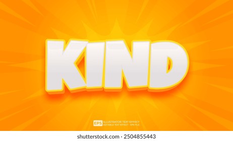 Vector 3d editable text effect font.