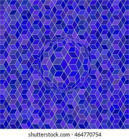 Vector 3d effect abstract pattern. Optical illusion.