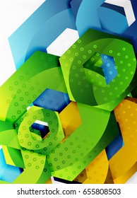 Plano de fundo hexágono do efeito 3d do vetor