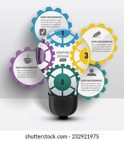 vector 3d element of infographics business ideas and web mechanisms
