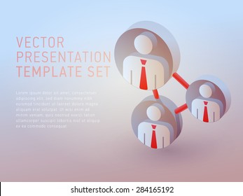 vector 3d empty template network