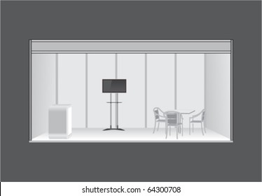 vector 3D exhibition stand