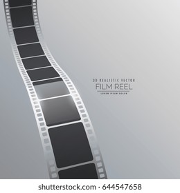 vector 3d film strip background design