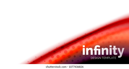 Vector 3d fluid colors wave background, flowing abstract shape with dotted texture, liquid mixed rainbow colors