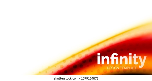 Vector 3d fluid colors wave background, flowing abstract shape with dotted texture, liquid mixed rainbow colors