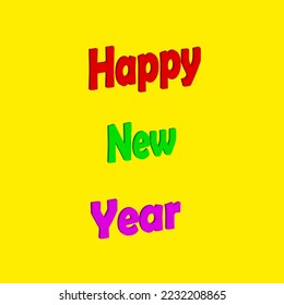 vector 3d font happy new year,for celebration banner