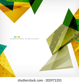 Vector 3d geometric shape abstract futuristic background, layout, poster or brochure design