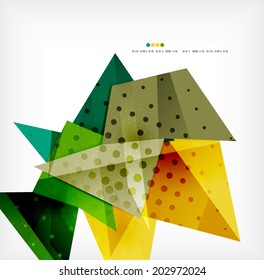 Vector 3d geometric shape abstract futuristic background, layout, poster or brochure design