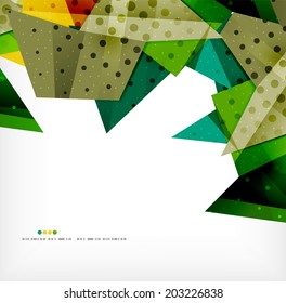 Vector 3d geometric shape abstract futuristic background, layout, poster or brochure design