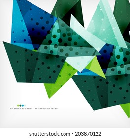 Vector 3d geometric shape abstract futuristic background, layout, poster or brochure design