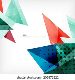 Vector 3d geometric shape abstract futuristic background, layout, poster or brochure design
