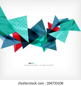 Vector 3d geometric shape abstract futuristic background, layout, poster or brochure design