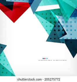 Vector 3d geometric shape abstract futuristic background, layout, poster or brochure design