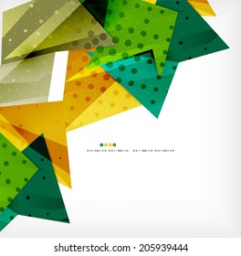 Vector 3d geometric shape abstract futuristic background, layout, poster or brochure design