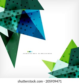 Vector 3d geometric shape abstract futuristic background, layout, poster or brochure design