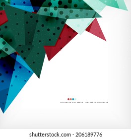 Vector 3d geometric shape abstract futuristic background, layout, poster or brochure design
