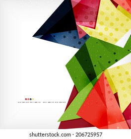 Vector 3d geometric shape abstract futuristic background, layout, poster or brochure design