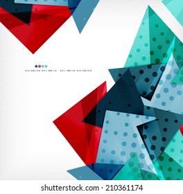 Vector 3d geometric shape abstract futuristic background, layout, poster or brochure design