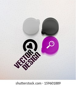 Vector 3d glass shape for business template