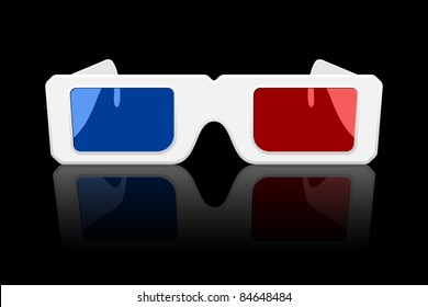 Vector 3D Glasses Icon