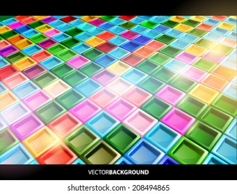 Vector 3d glossy background